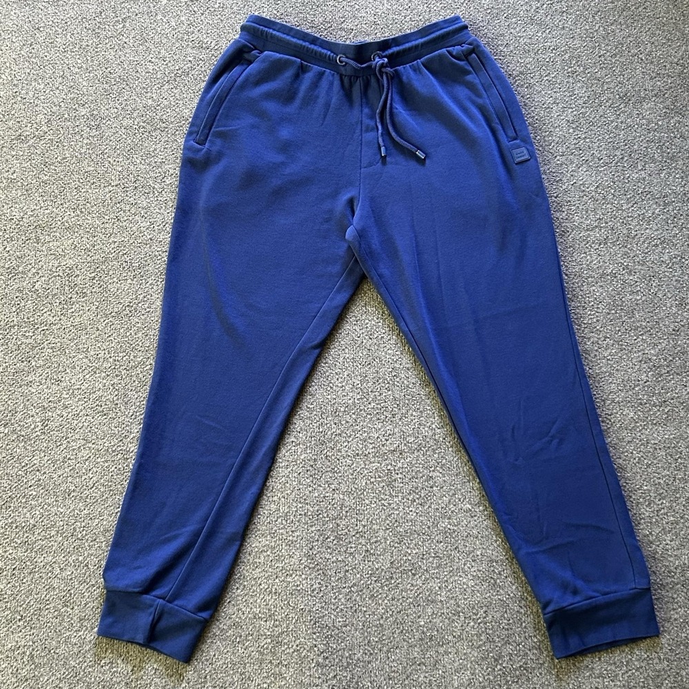 Rare Rabbit Jogger Pants Mens 34x29 Blue French Terry Elastic Waist Titan P15